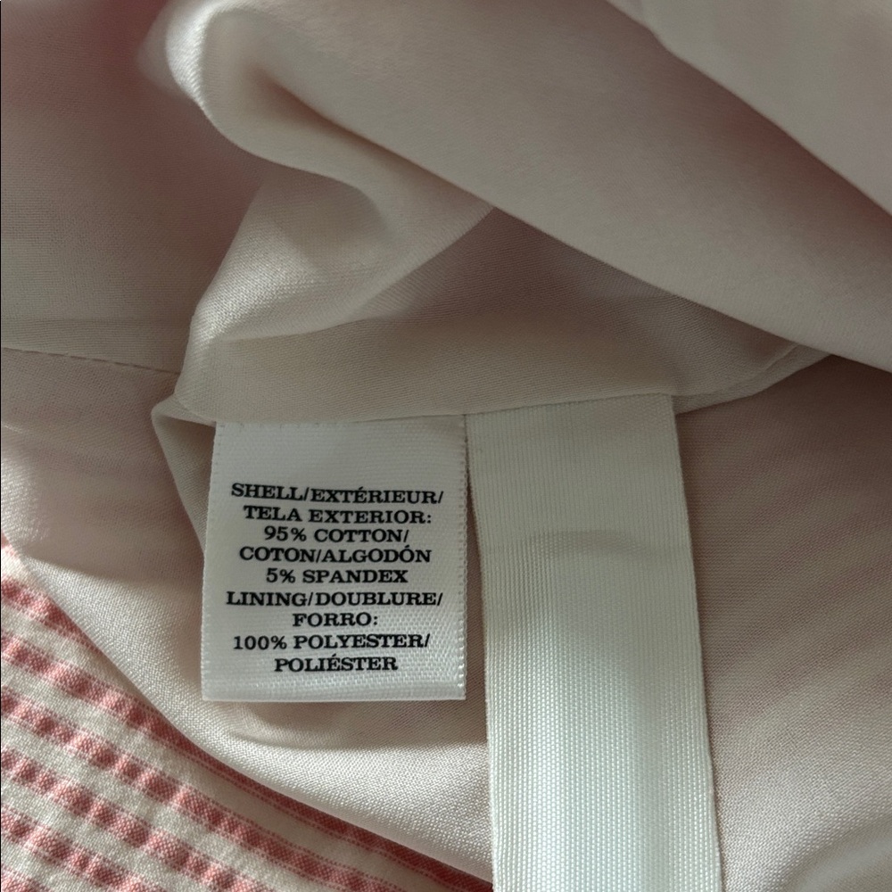 Ann Taylor Blush Seersucker Pencil Skirt - Picture 4 of 4